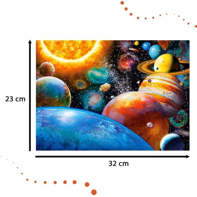 Puzzle 180 el. Planety i ich ksi�yce Castorland