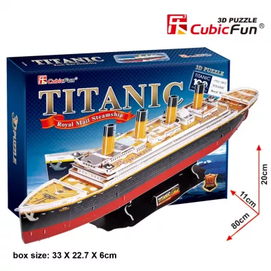 Puzzle 3D 113 el. Titanic Cubic Fun