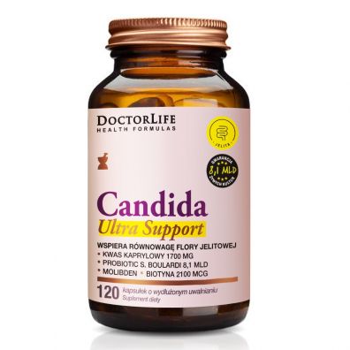 Doctor Life Candida Ultra Support - suplement diety 120 kaps.