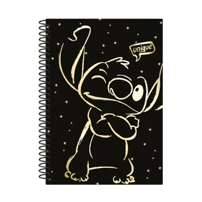 Patio Ko�obrulion B5 Disney Gold Stitch plastikowa spirala 100 kartek