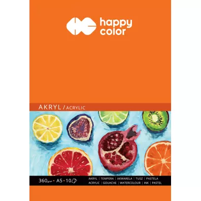 Happy Color Blok do akrylu ART A5 360g 10 kartek