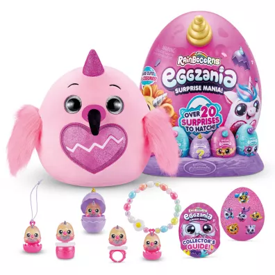 Rainbocorns Eggzania. Jajko z pluszowym jednoro�cem + 5 mini jajeczek Cobi