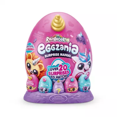 Rainbocorns Eggzania. Jajko z pluszowym jednoro�cem + 5 mini jajeczek Cobi