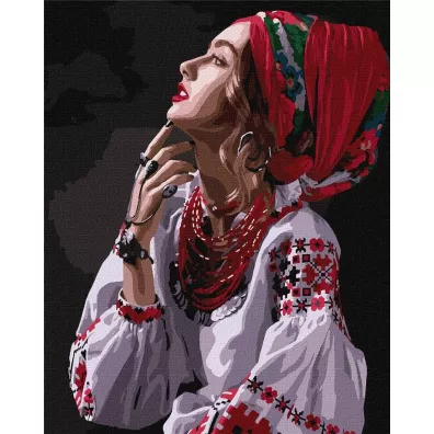 Ideyka Malowanie po numerach. Kwiaty-gwiazdki 40 x 50 cm