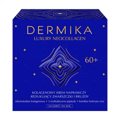 Dermika Luxury Neocollagen 60+ kolagenowy krem naprawczy do redukcji zmarszczek i bruzd na dzie� i na noc 50 ml