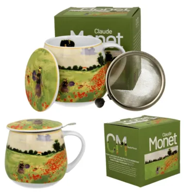 Duo Sp. z o.o. Kubek bary�ka z zaparzaczem Monet Poppy 430 ml
