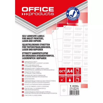 Etykiety Office Products 210x297mm bia�e 100 ark.