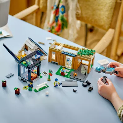 LEGO City Domek rodzinny i samoch�d elektryczny 60398