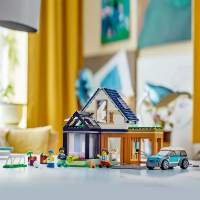 LEGO City Domek rodzinny i samoch�d elektryczny 60398