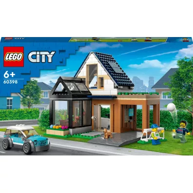 LEGO City Domek rodzinny i samoch�d elektryczny 60398