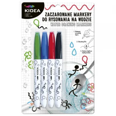 Derform Zaczarowane markery do rysowania na wodzie 4 szt.