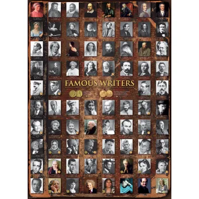 Puzzle 1000 el. Znani pisarze Eurographics