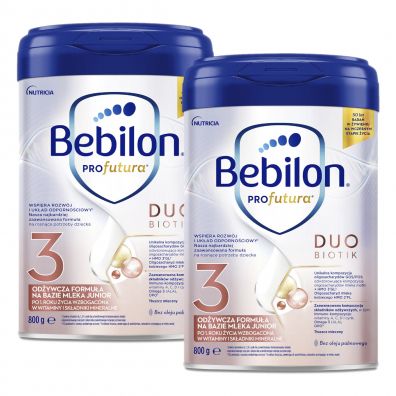 Bebilon Profutura Duobiotik 3 Formuła na bazie mleka po 1. roku życia zestaw 2x 800 g