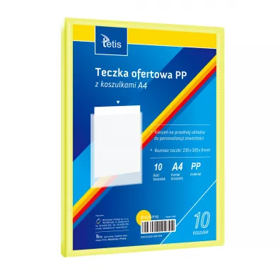 Tetis Teczka ofertowa PP 10 koszulek. A4 ��ta