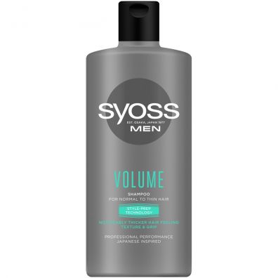 Syoss Men Volume Shampoo szampon nadający objętość do włosów normalnych i cienkich 440 ml