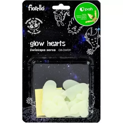 Fiorello Ozdoby fluorescencyjne Serca mix 24szt