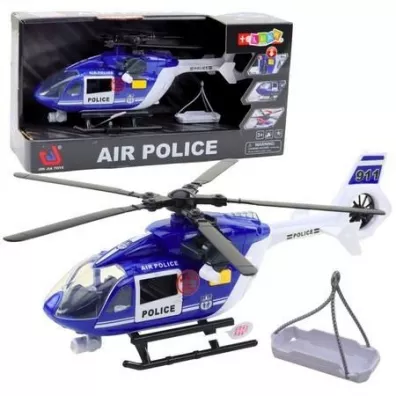 Helikopter policyjny hak + nosze 1:14 LeanToys