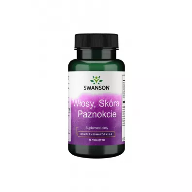 Swanson W�osy, sk�ra, paznokcie - suplement diety 60 tab.
