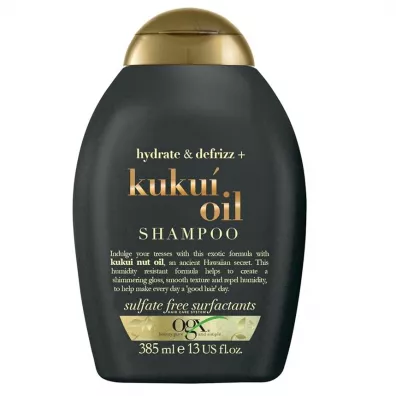 Ogx Kukui Oil Szampon nawilajcy z olejkiem z orzechw kukui 385 ml