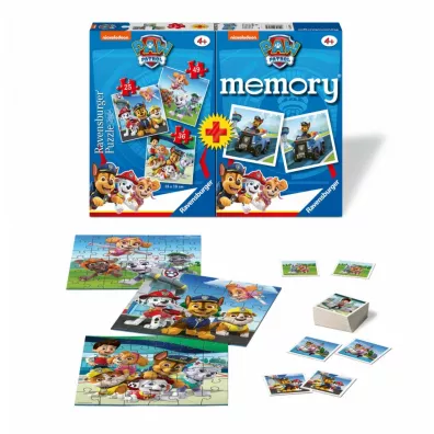 Puzzle 2D 3w1 + memory Psi Patrol Ravensburger