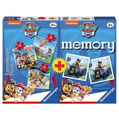 Puzzle 2D 3w1 + memory Psi Patrol Ravensburger