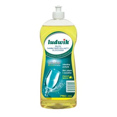 Ludwik P�yn nab�yszczaj�cy do zmywarek lemon (uszkodzone opakowanie) 750 ml