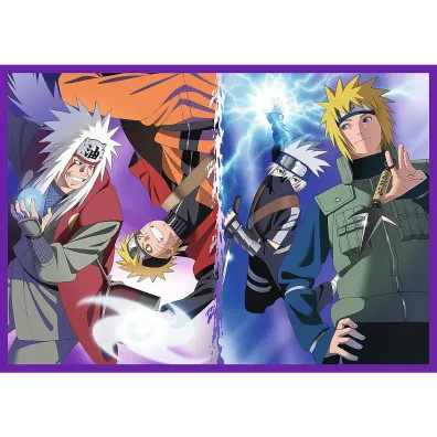 Puzzle 4x250 el. Przygody Naruto Uzumaki Trefl
