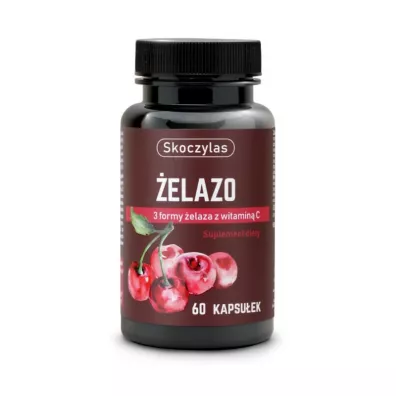 Skoczylas �elazo 3 formy z witamin� C Suplement diety 60 kaps.