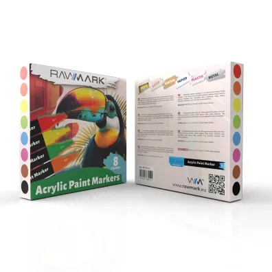 Rawmark Markery akrylowe 12 szt.