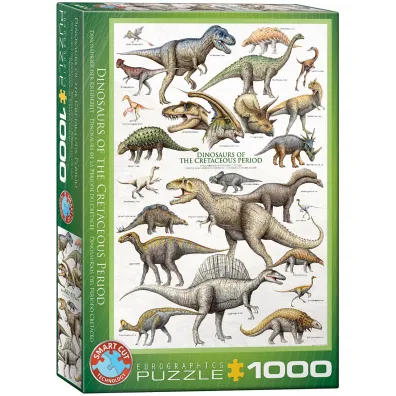 Puzzle 1000 el. Dinosaurs of Cretaceous Period Eurographics