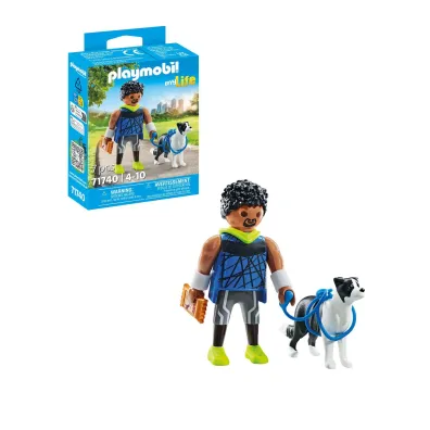 Playmobil My Life Biegacz z border collie 71740