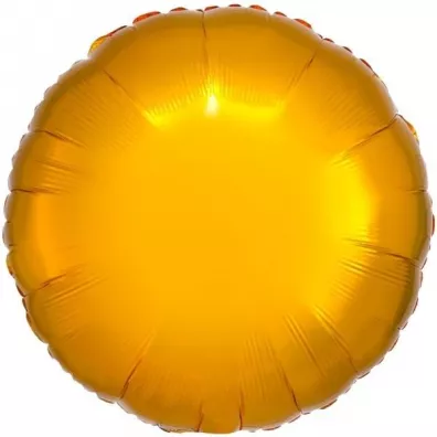 Amscan Balon foliowy metalik z�oty okr�g�y luzem 43cm