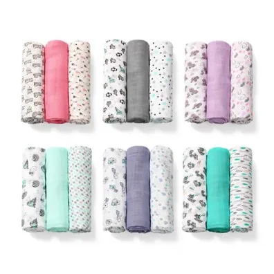 Babyono Naturalne pieluszki z w��kien bambusa organicznego - szare