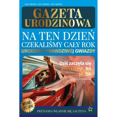 Armin Style KARNET URODZINY 130X210 Z KOP GAZETA UR AS-54