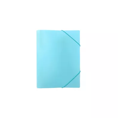 Biurfol Teczka A4 z gumk� PP pastel niebieski
