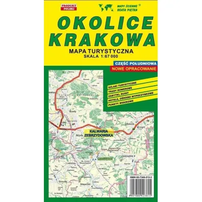 Okolice Krakowa Po�ud. 1:67 000 mapa turystyczna