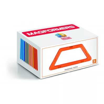 Klocki magnetyczne 3D Magformers Trapezy 12 elementw