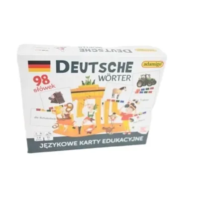 Gra Deutsche W rter - j�zykowe karty edukacyjne adamigo 8049