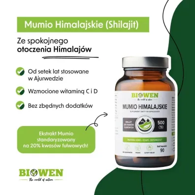 Biowen Mumio Suplement diety 90 kaps.