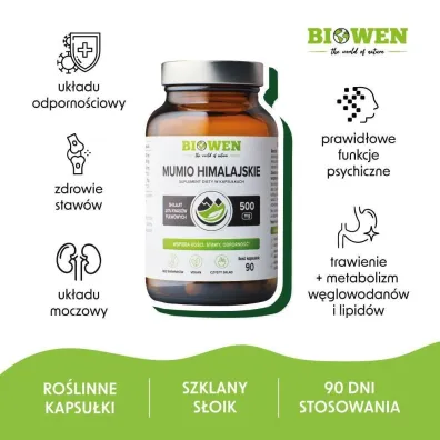 Biowen Mumio Suplement diety 90 kaps.