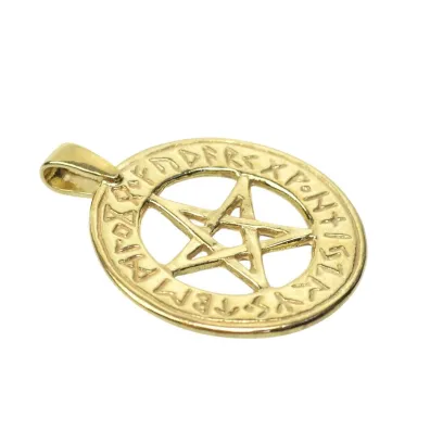Sotis Pentagram runiczny Ag925 + Au 24kar, 5,1g