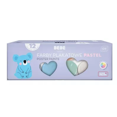 Interdruk Farby plakatowe BB PASTEL 12 x 20 ml