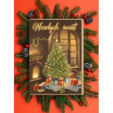 Nadwyraz.com Karnet Bo�e Narodzenie - Choinka/Weso�ych �wi�t