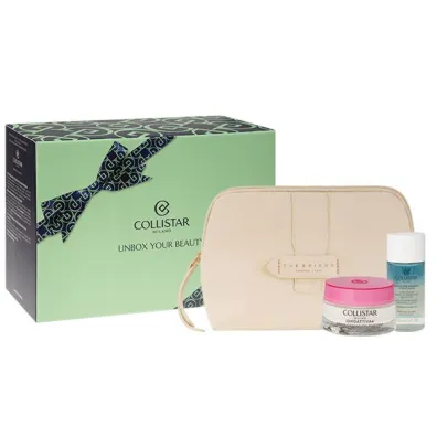 Collistar Zestaw Nawil�aj�cy krem do twarzy IDROATTIVA + Mini p�yn do demakija�u + Kosmetyczka 50 ml + 35 ml