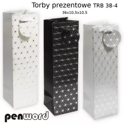 Penword Torebka prezentowa 36x10,5x10,5cm MIX