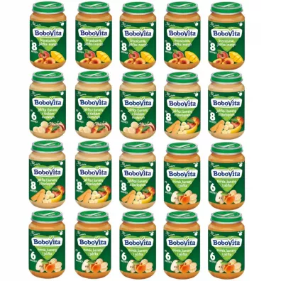 BoboVita Deserki po 6. miesicu - mix smakw 20 x 190 g