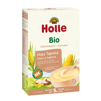 Holle Kaszka kukurydziana z tapiok� bezmleczna bez glutenu 250 g Bio