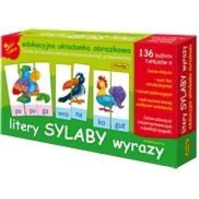 Puzzle Litery wyrazy sylaby Adamigo