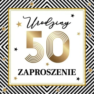 Armin Style Zaproszenie Urodziny 10 szt.