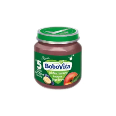BoboVita Banany jab�ka i owoce jagodowe po 5 miesi�cu 125 g